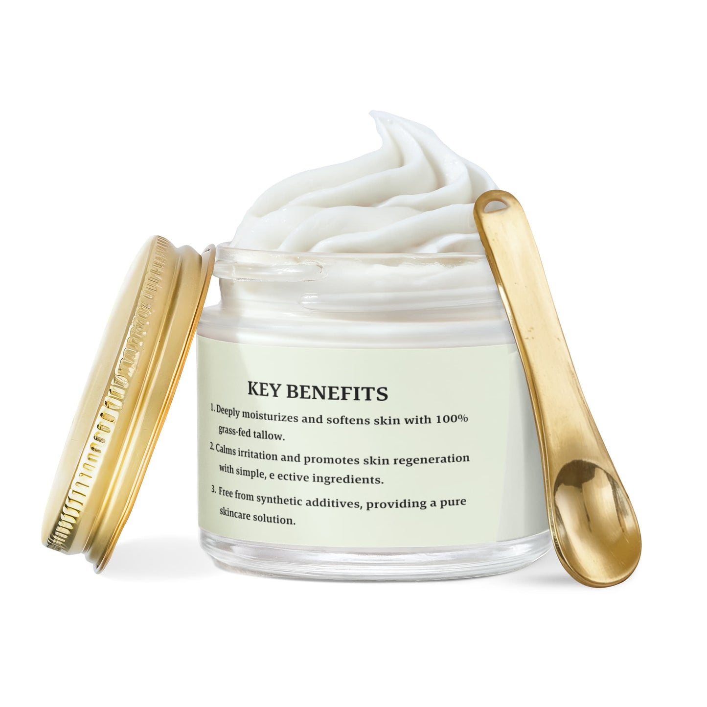 Whipped Grass-Fed Tallow Balm with Vanilla Bean